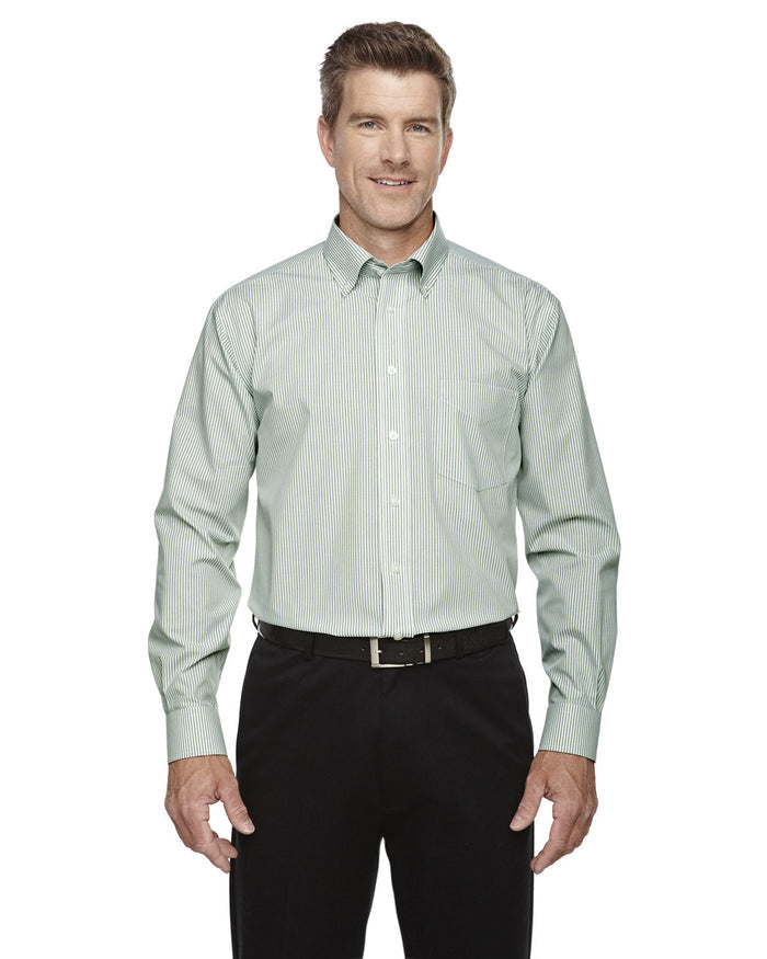 Devon & Jones D645 Men's Crown Woven Collection Banker Stripe