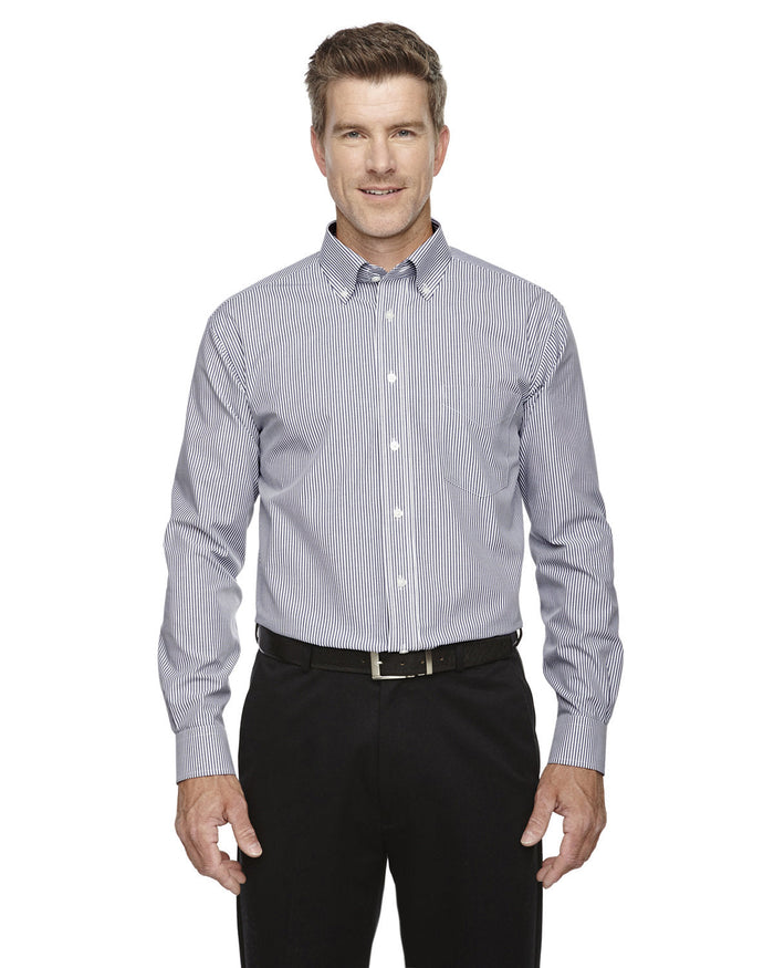 Devon & Jones D645 Men's Crown Woven Collection Banker Stripe