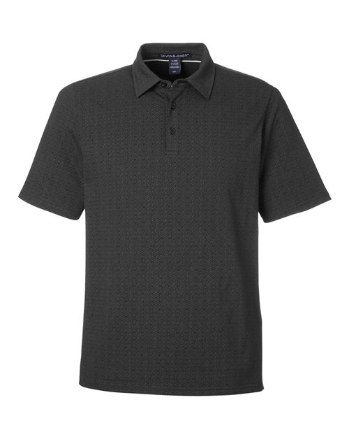 Devon & Jones DG101 Men's Crownlux Performance Geo Polo