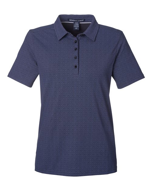 Devon & Jones DG101W Women's Crownlux Performance Geo Polo