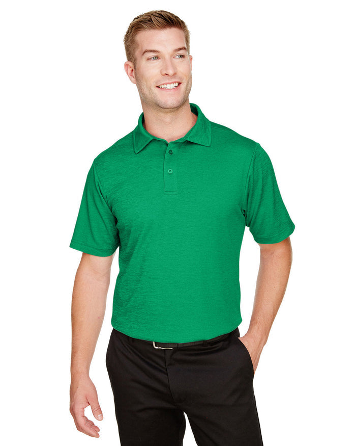 Devon & Jones DG22 CrownLux Performance Men's Address Melange Polo
