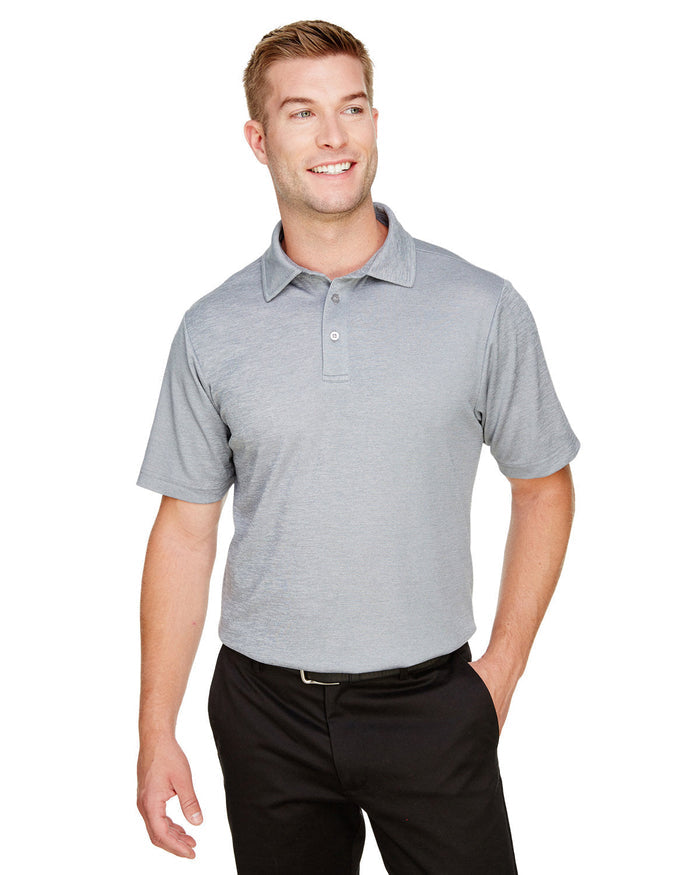 Devon & Jones DG22 CrownLux Performance Men's Address Melange Polo