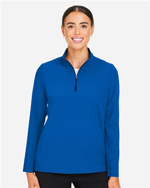 Devon & Jones DG410W Women's CrownLux Performance Windsor Welded Quarter-Zip Pullover