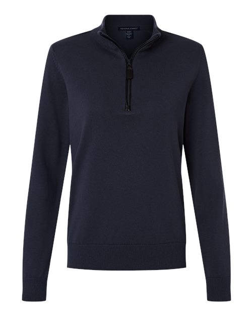 Devon & Jones DG446W Women's New Classics Quarter-Zip Sweater