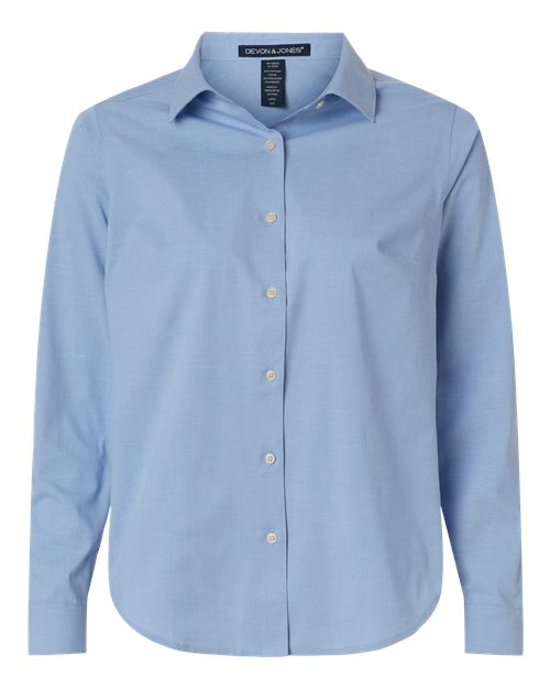 Devon & Jones DG505W Women's CrownLux Performance Spencer Poplin Dress Shirt