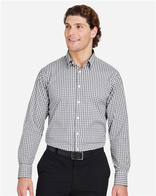 Devon & Jones DG536 Men's CrownLux Performance Gingham Dress Shirt