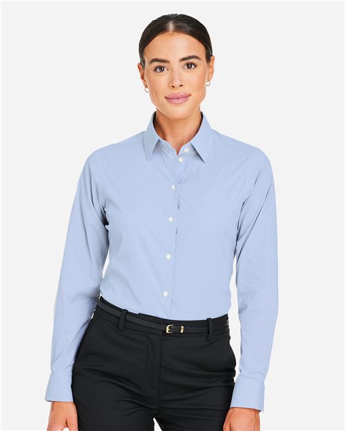 Devon & Jones DG537W Women's CrownLux Performance Microstripe Dress Shirt