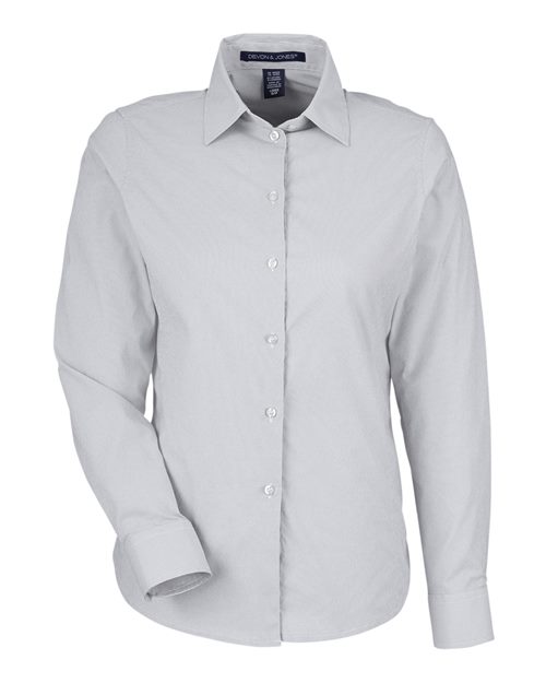 Devon & Jones DG537W Women's CrownLux Performance Microstripe Dress Shirt