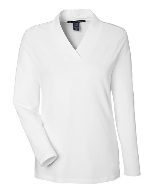 Devon & Jones DP121W Women's Raleigh Shawl Collar Knit Top