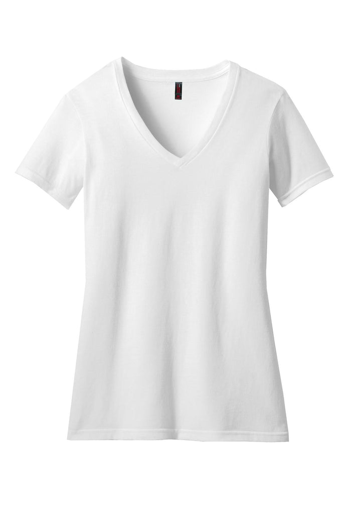 District DM1190L Women's Perfect Blend CVC V-Neck Tee