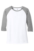 District DM136L Women's Perfect Tri 3/4-Sleeve Raglan