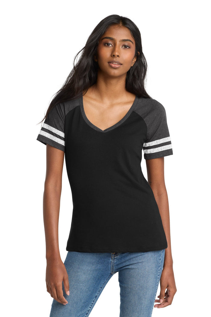 District DM476 Women's Game V-Neck Tee