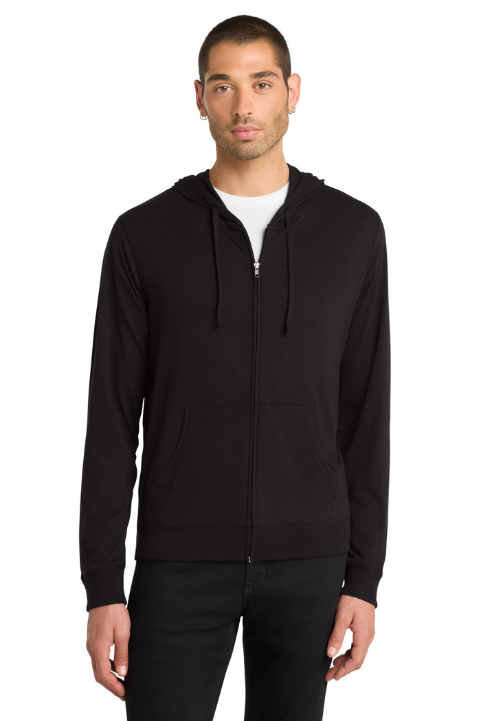 District DT1100 Jersey Full-Zip Hoodie