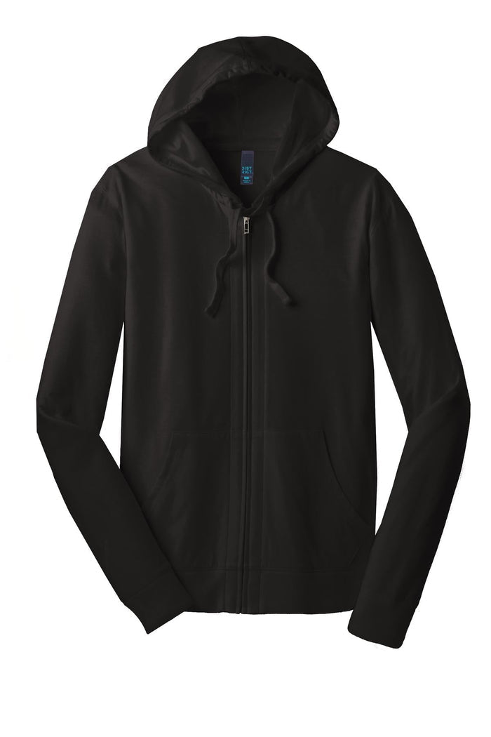 District DT1100 Jersey Full-Zip Hoodie