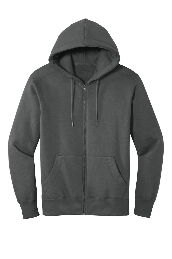 District DT1103 Perfect Weight  Fleece Full-Zip Hoodie