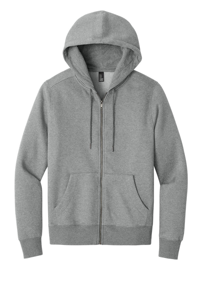 District DT1103 Perfect Weight  Fleece Full-Zip Hoodie