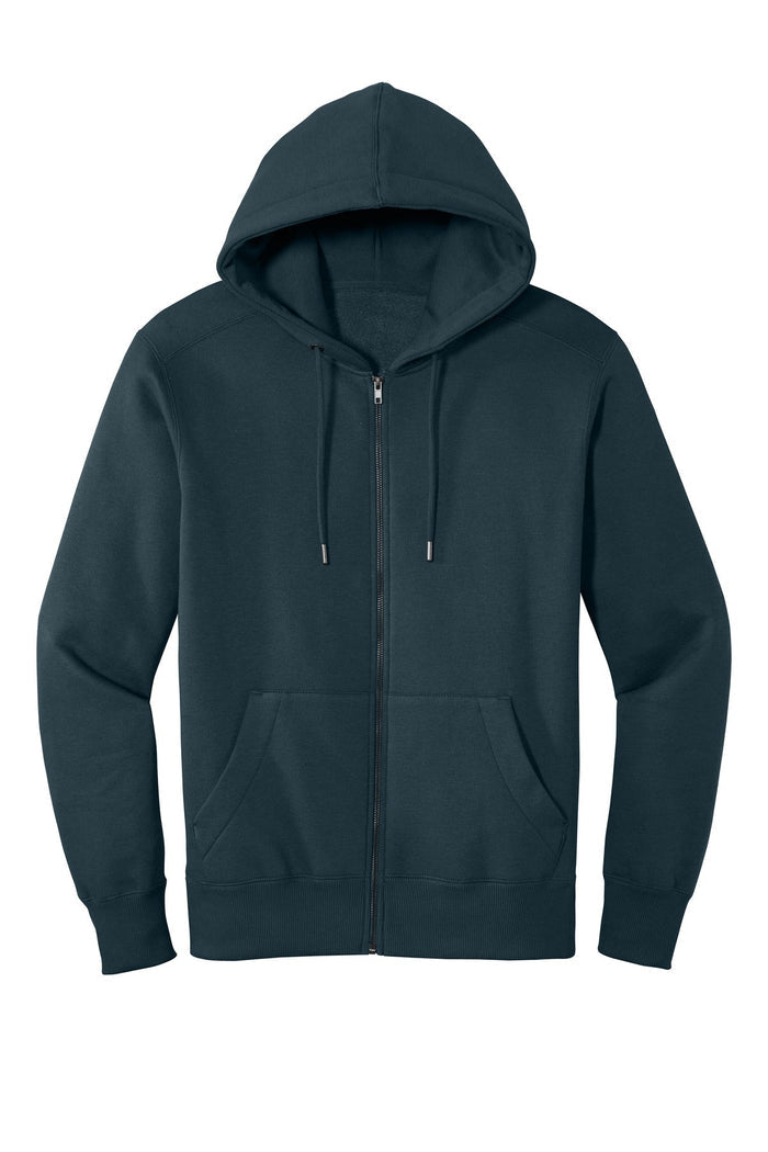 District DT1103 Perfect Weight  Fleece Full-Zip Hoodie