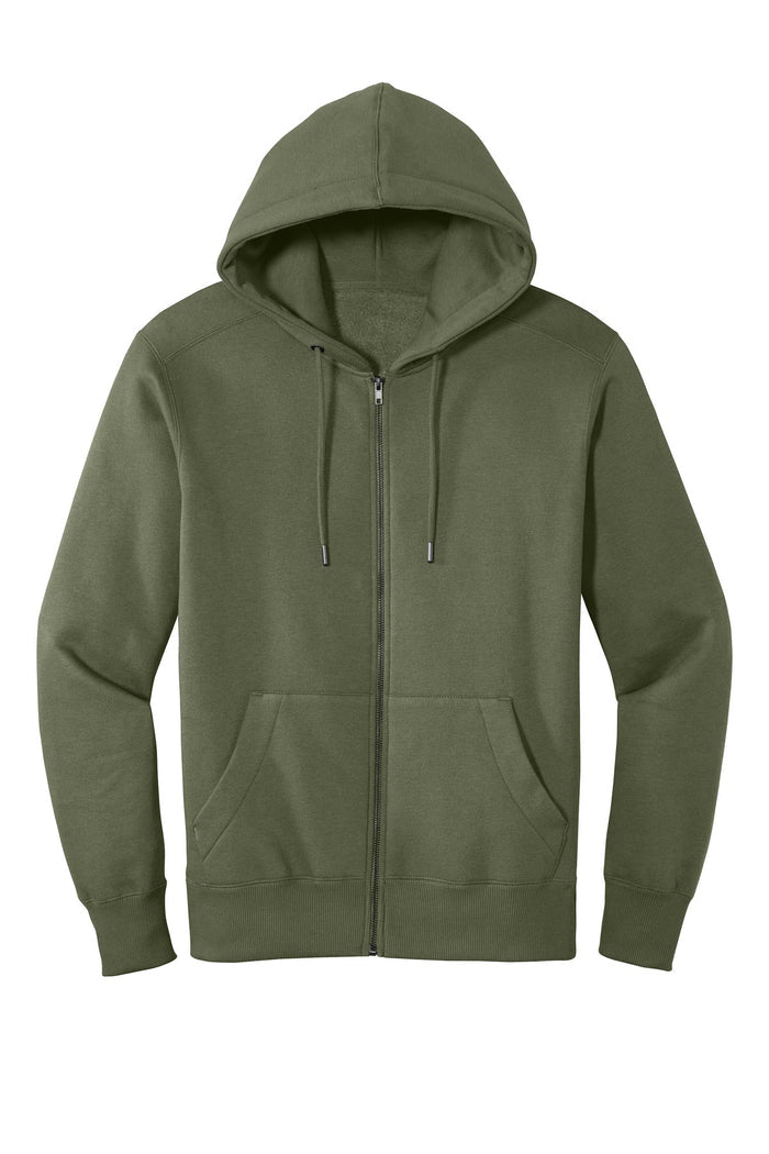 District DT1103 Perfect Weight  Fleece Full-Zip Hoodie