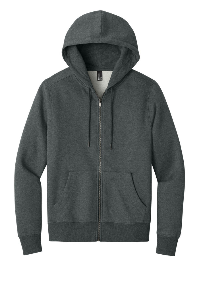 District DT1103 Perfect Weight  Fleece Full-Zip Hoodie