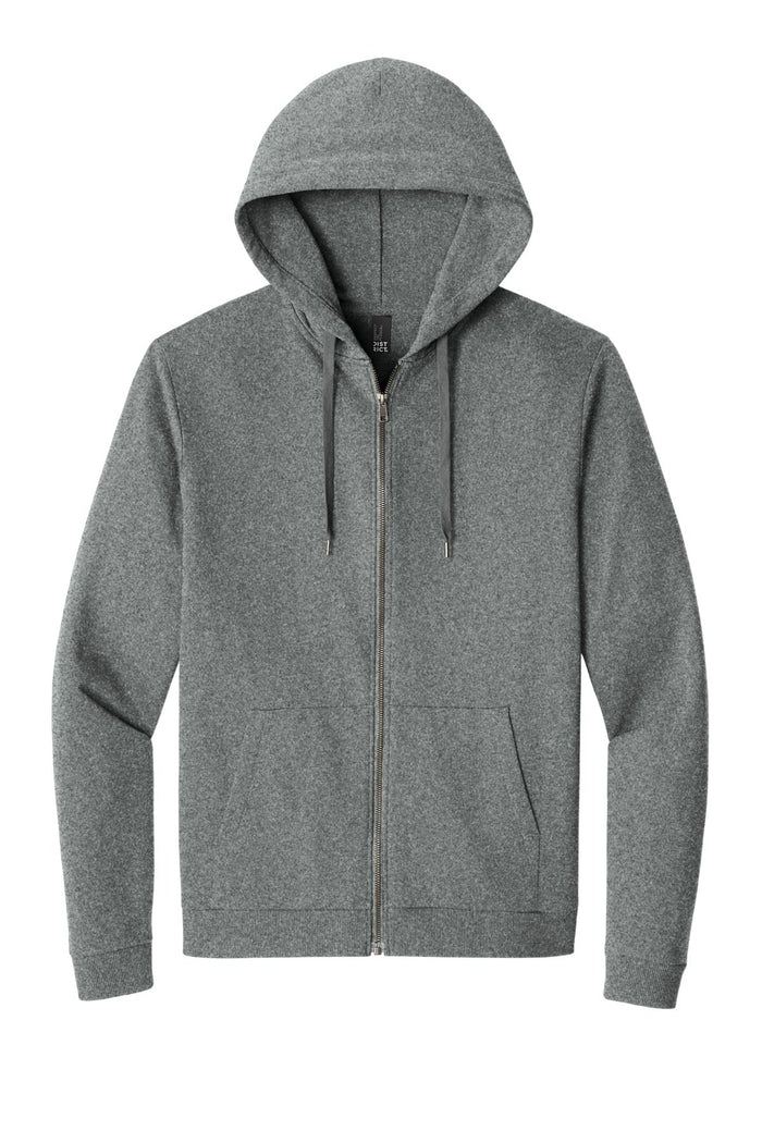 District DT1302 Perfect Tri Fleece Full-Zip Hoodie