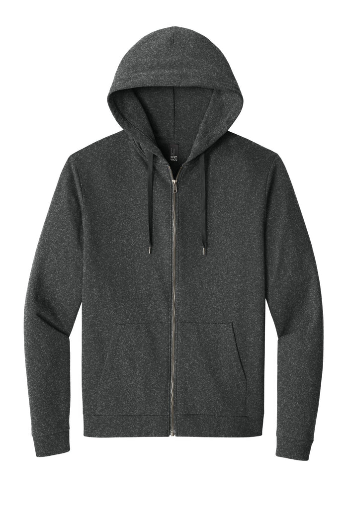 District DT1302 Perfect Tri Fleece Full-Zip Hoodie