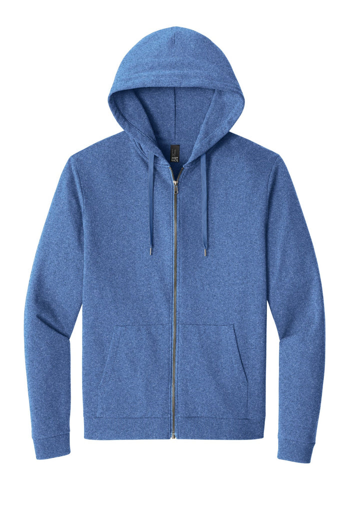 District DT1302 Perfect Tri Fleece Full-Zip Hoodie