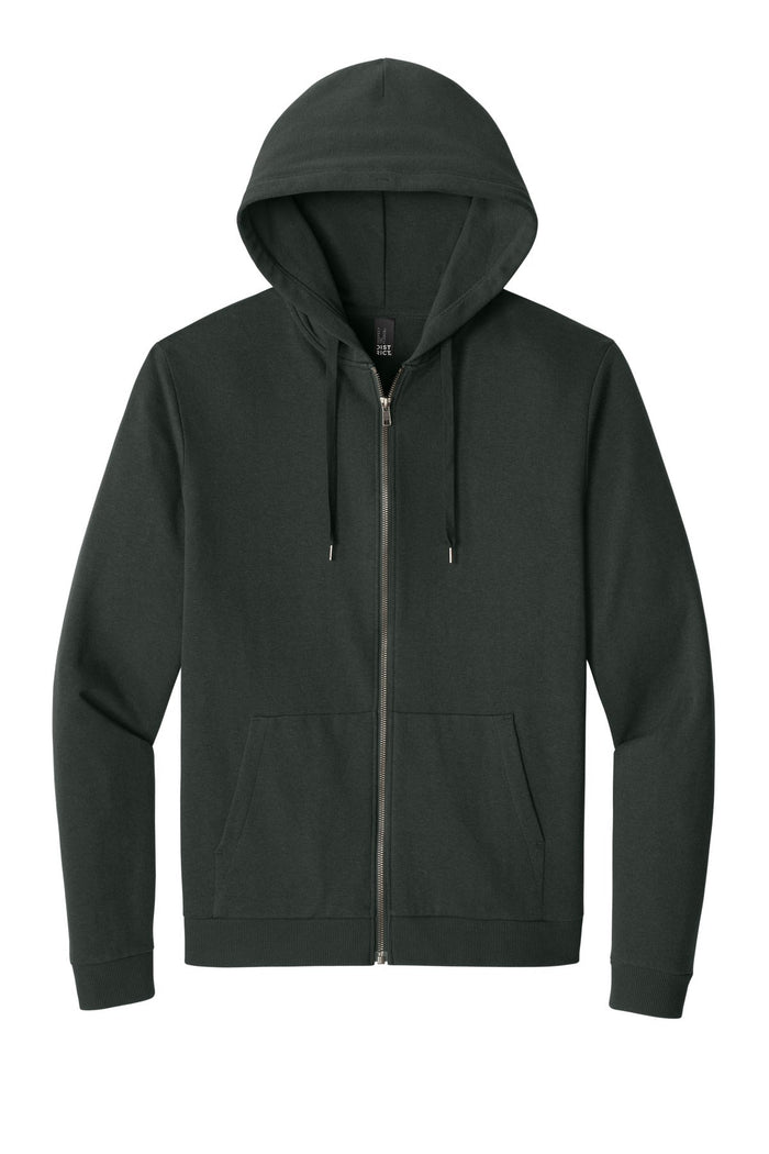District DT1302 Perfect Tri Fleece Full-Zip Hoodie