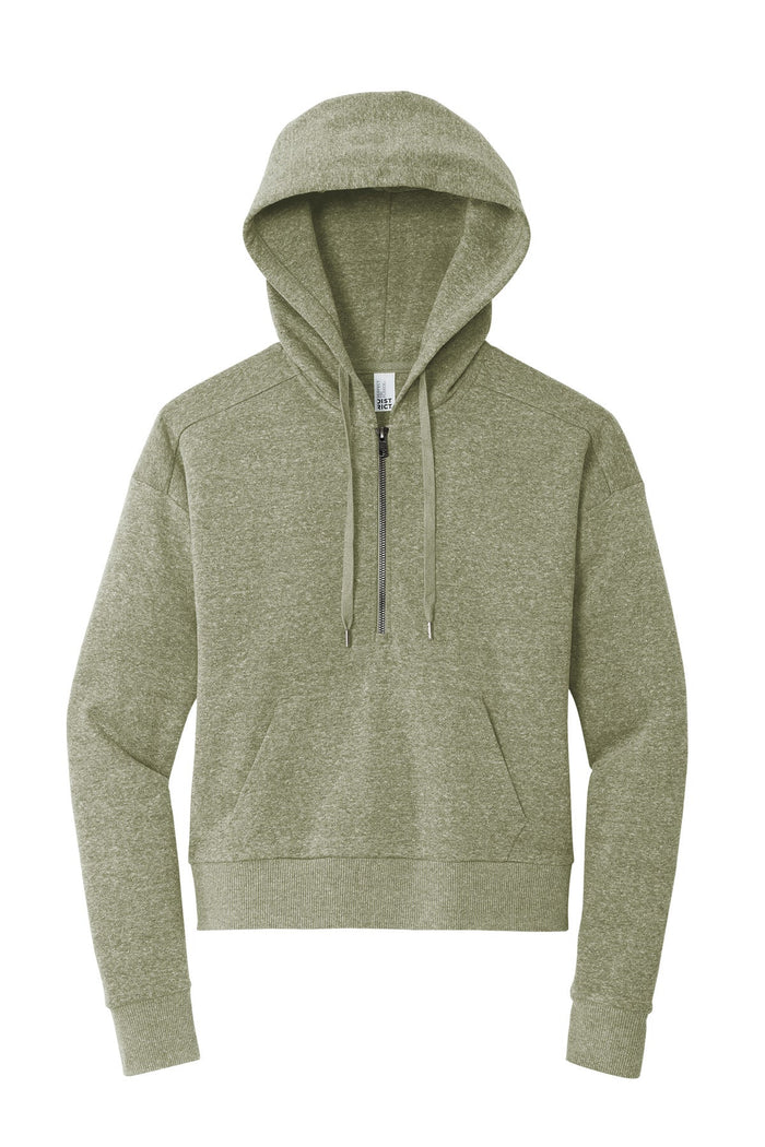 District DT1311 Women's Perfect Tri Fleece 1/2-Zip Pullover