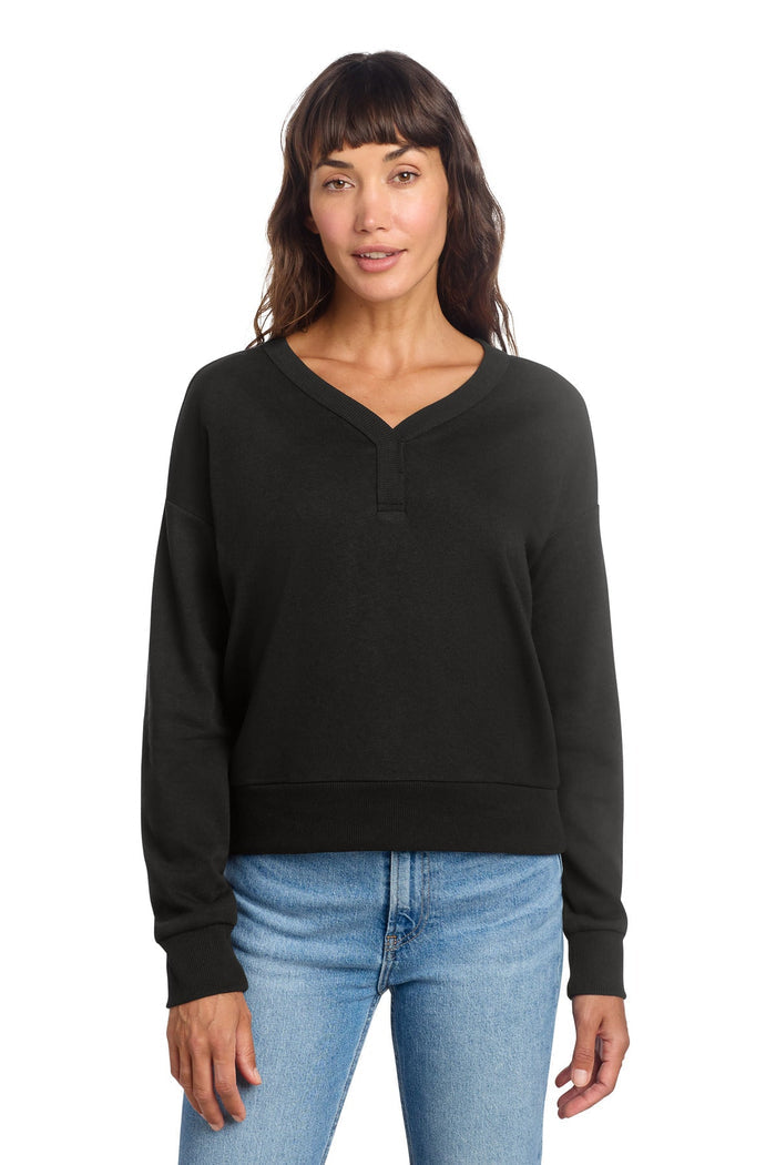 District DT1312 Women's Perfect Tri Fleece V-Neck Sweatshirt