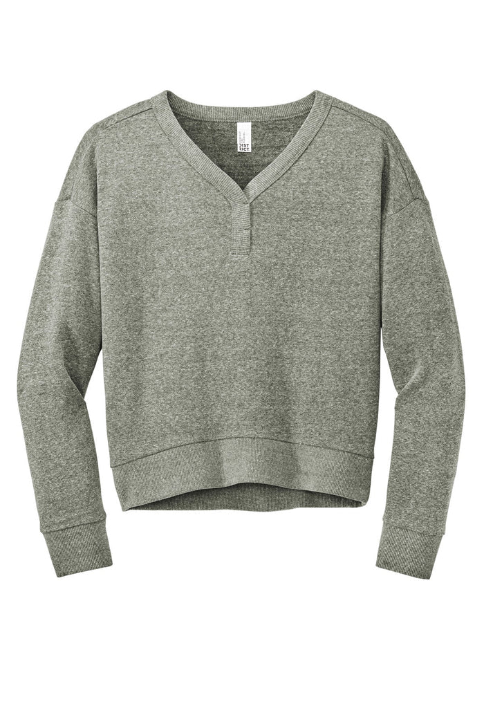District DT1312 Women's Perfect Tri Fleece V-Neck Sweatshirt