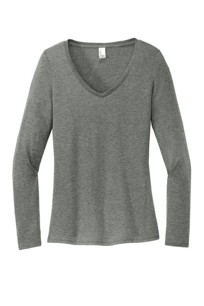 District DT135 Women's Perfect Tri Long Sleeve V-Neck Tee