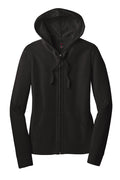 District DT2100 Women's Fitted Jersey Full-Zip Hoodie