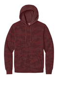 District DT2200C Wash Camo Fleece Hoodie