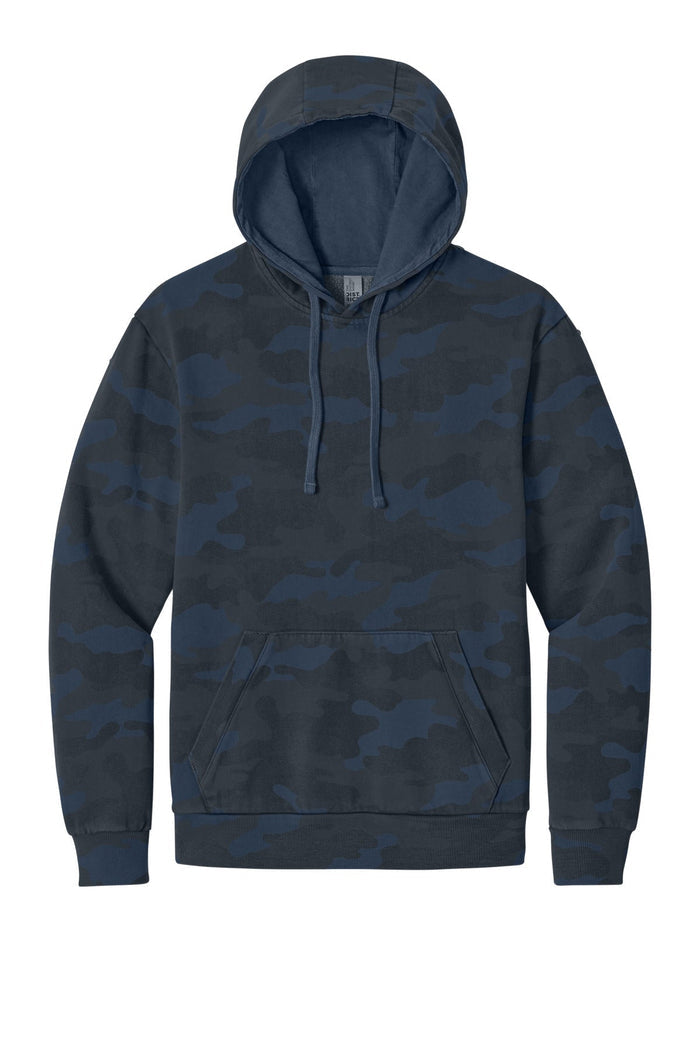 District DT2200C Wash Camo Fleece Hoodie