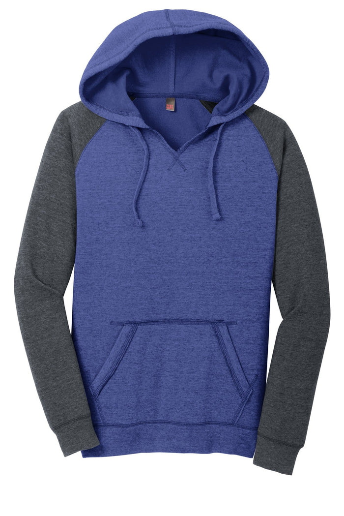 District DT296 Women's Lightweight Fleece Raglan Hoodie