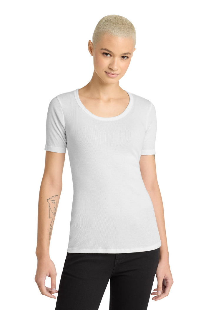 District DT6020 Women's V.I.T.Rib Scoop Neck Tee