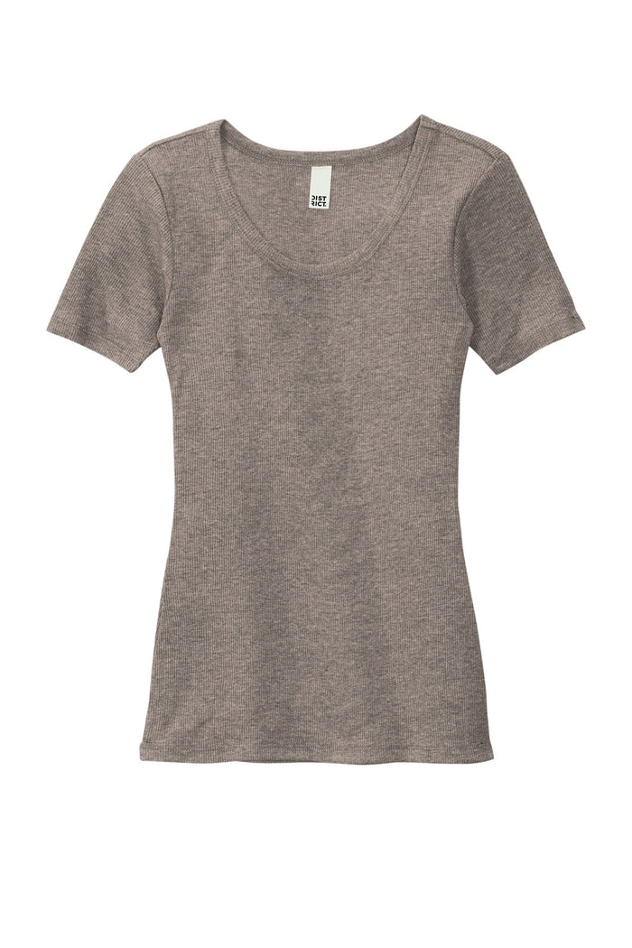 District DT6020 Women's V.I.T.Rib Scoop Neck Tee