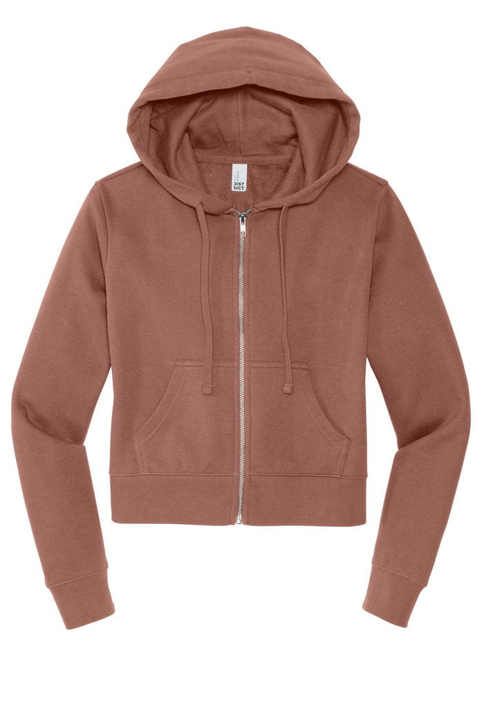 District DT6103 Women's V.I.T. Fleece Full-Zip Hoodie