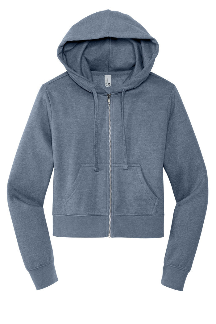 District DT6103 Women's V.I.T. Fleece Full-Zip Hoodie