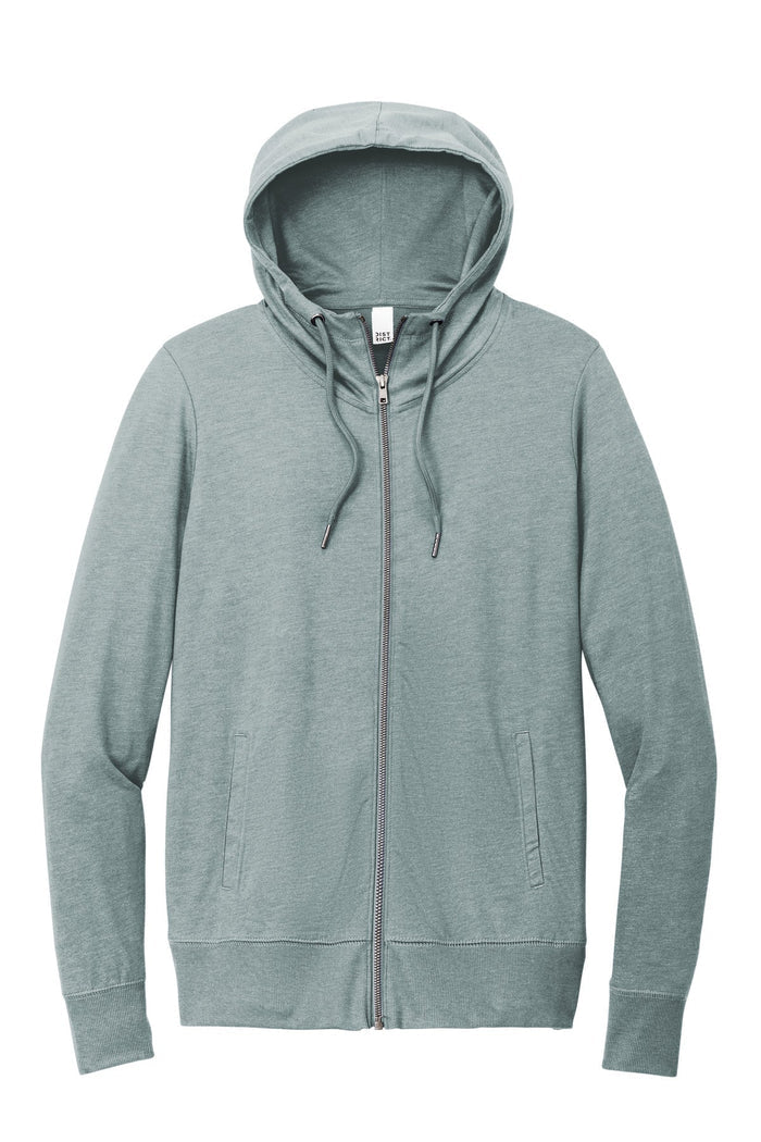 District DT673 Women's Featherweight French Terry Full-Zip Hoodie