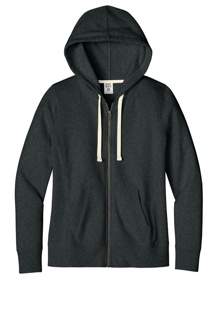 District DT8103 Women's Re-FleeceFull-Zip Hoodie