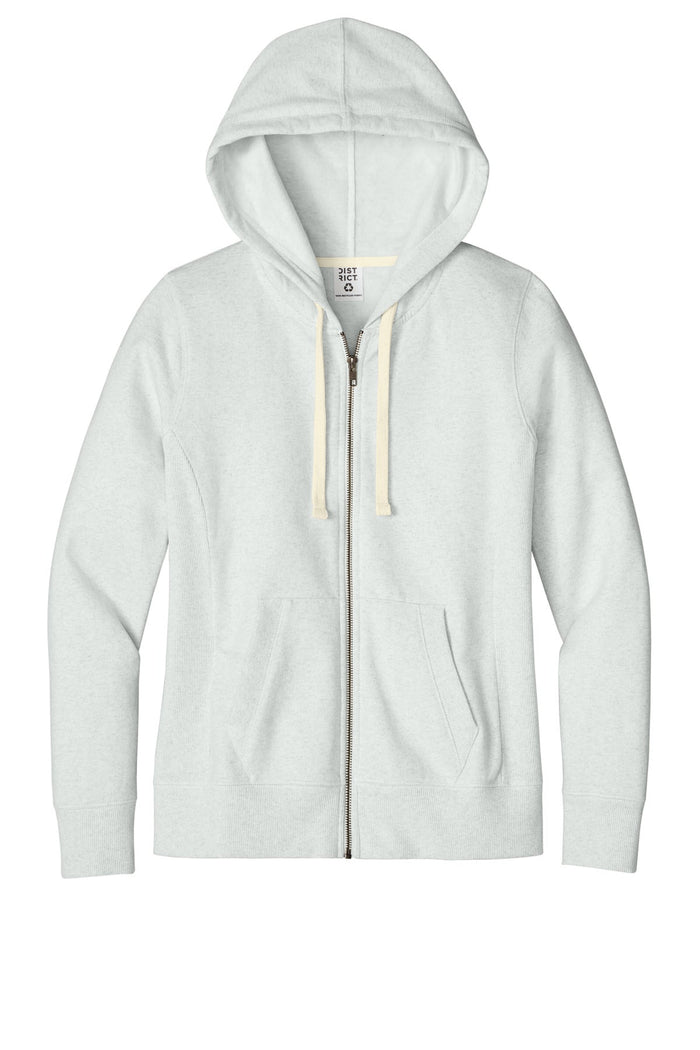 District DT8103 Women's Re-FleeceFull-Zip Hoodie