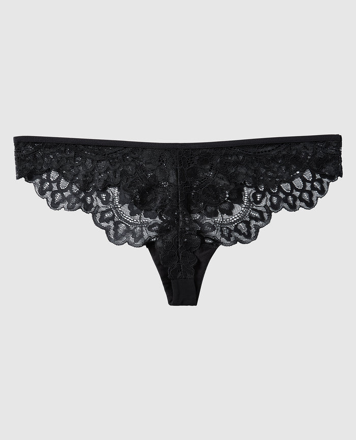 Diva thong in Shania Lace Black