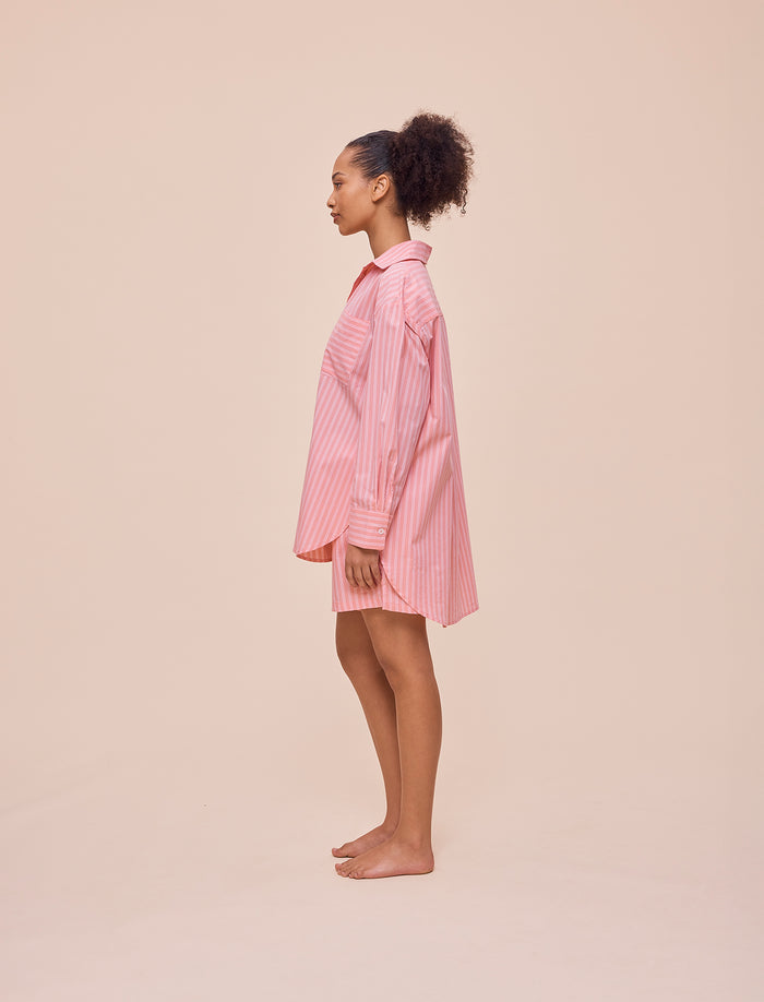 Double Stripe Shirting Boxer PJ Set