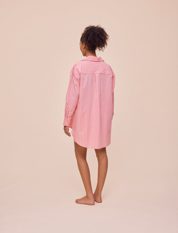 Double Stripe Shirting Boxer PJ Set