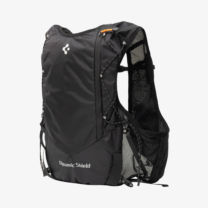 AMP10224 - Dynamic Shield™ Running Vest | A721 M-L in Black showing the back and partial inner.
