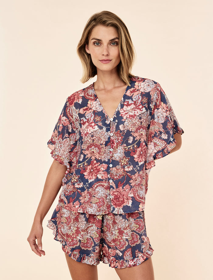 Ella Frill Boxer PJ Set
