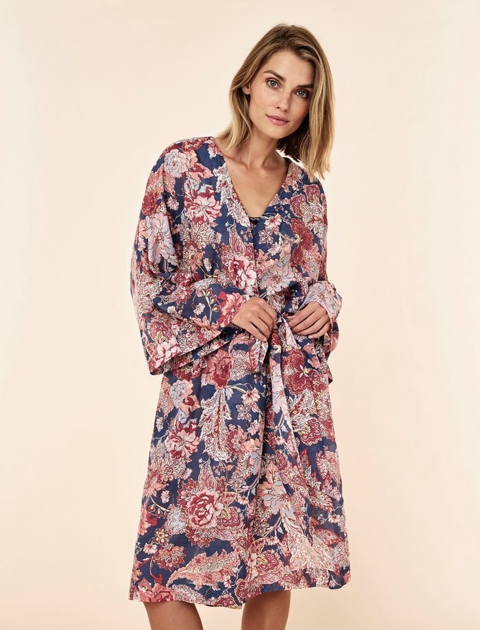 Ella Midi Kimono Robe