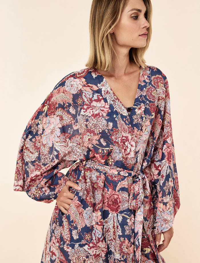 Ella Midi Kimono Robe