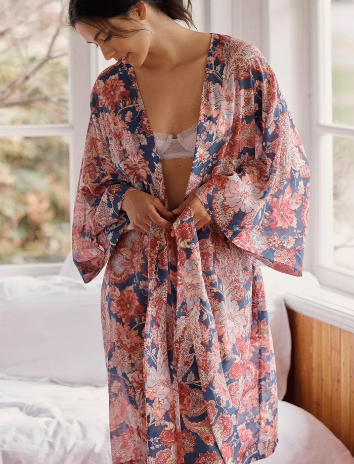 Ella Midi Kimono Robe